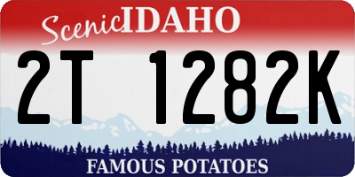 ID license plate 2T1282K