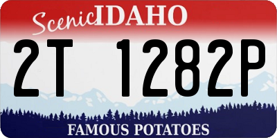 ID license plate 2T1282P