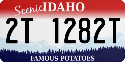 ID license plate 2T1282T