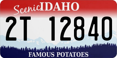 ID license plate 2T1284O