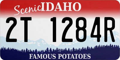 ID license plate 2T1284R