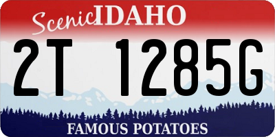 ID license plate 2T1285G