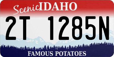 ID license plate 2T1285N