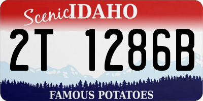 ID license plate 2T1286B