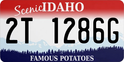 ID license plate 2T1286G