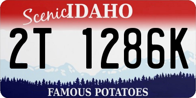 ID license plate 2T1286K