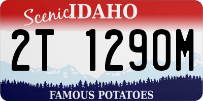 ID license plate 2T1290M