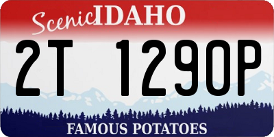 ID license plate 2T1290P