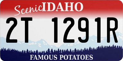 ID license plate 2T1291R