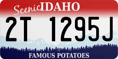 ID license plate 2T1295J