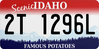 ID license plate 2T1296L