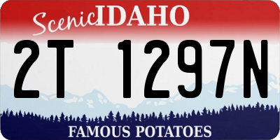 ID license plate 2T1297N