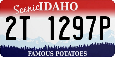 ID license plate 2T1297P