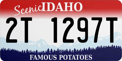 ID license plate 2T1297T