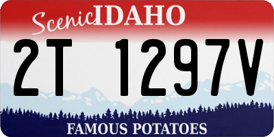 ID license plate 2T1297V