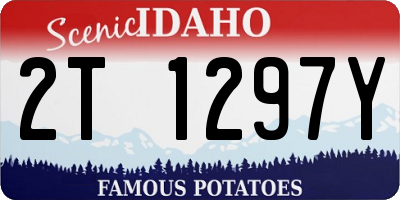 ID license plate 2T1297Y