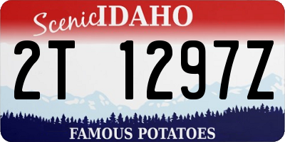 ID license plate 2T1297Z