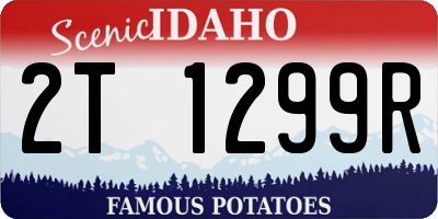 ID license plate 2T1299R