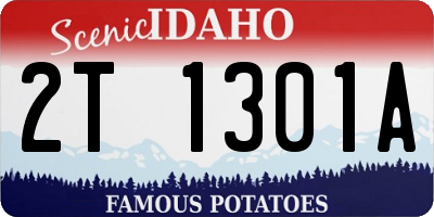 ID license plate 2T1301A