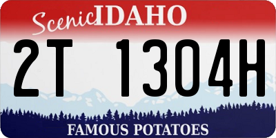 ID license plate 2T1304H