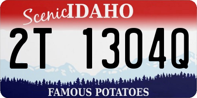 ID license plate 2T1304Q