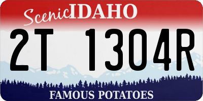 ID license plate 2T1304R