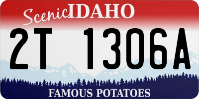 ID license plate 2T1306A