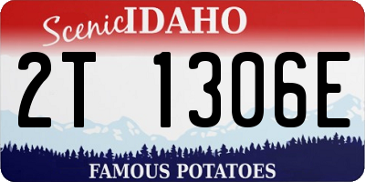 ID license plate 2T1306E