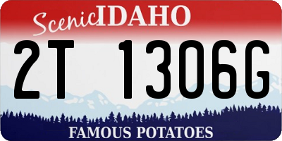 ID license plate 2T1306G