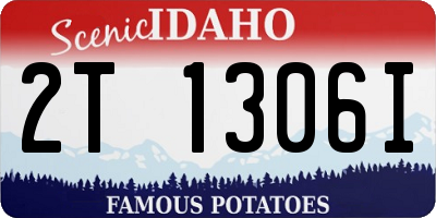 ID license plate 2T1306I