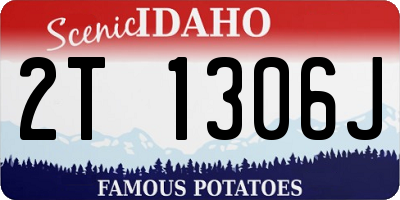 ID license plate 2T1306J