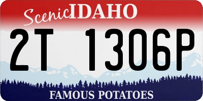 ID license plate 2T1306P