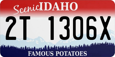 ID license plate 2T1306X