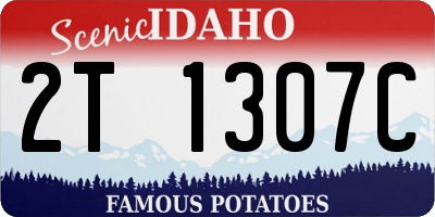 ID license plate 2T1307C