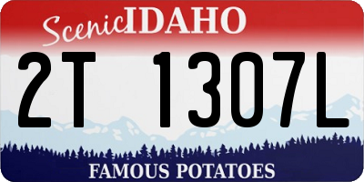ID license plate 2T1307L