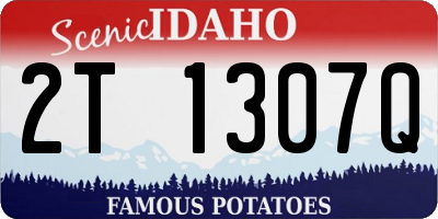 ID license plate 2T1307Q