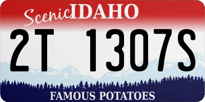 ID license plate 2T1307S