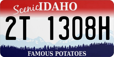 ID license plate 2T1308H