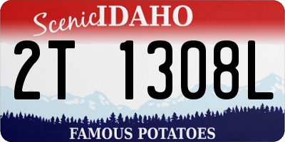 ID license plate 2T1308L