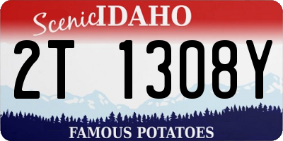 ID license plate 2T1308Y