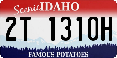 ID license plate 2T1310H