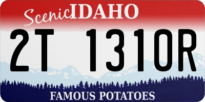 ID license plate 2T1310R