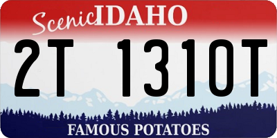 ID license plate 2T1310T