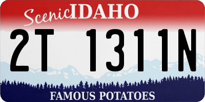 ID license plate 2T1311N