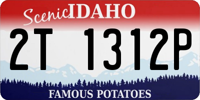 ID license plate 2T1312P