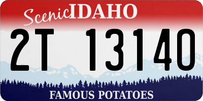 ID license plate 2T1314O