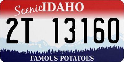 ID license plate 2T1316O