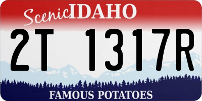 ID license plate 2T1317R