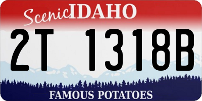 ID license plate 2T1318B