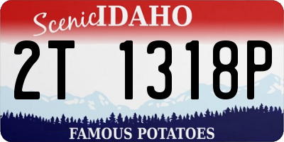 ID license plate 2T1318P